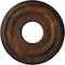Ekena Millwork Classic Ceiling Medallion (Fits Canopies up to 7 1/4"), Hnd-Painted Rust, 12 3/8"OD x 4"ID x 1 1/8"P CM12CLRUS - alternate 1